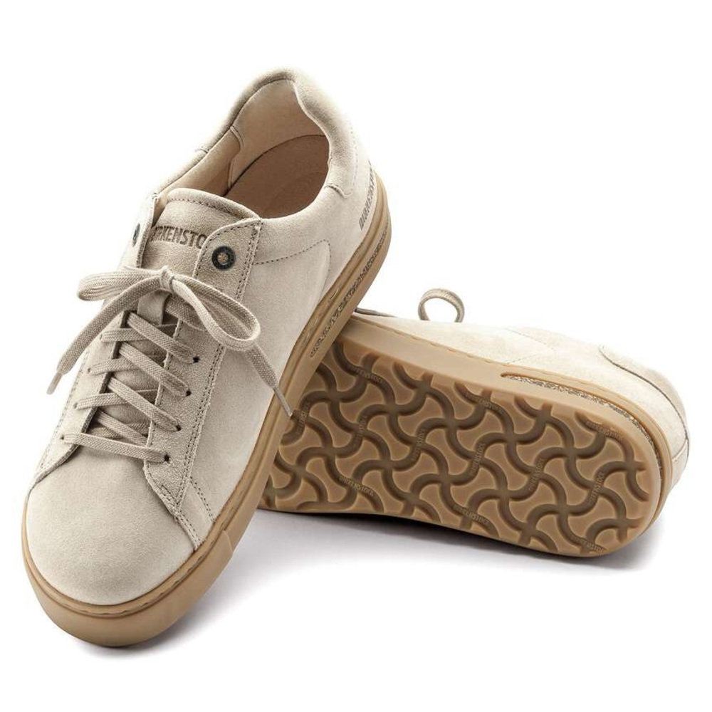 SOLD ON ANOTHER PLATFORM Birkenstock Beige Suede Lace-Up Sneakers